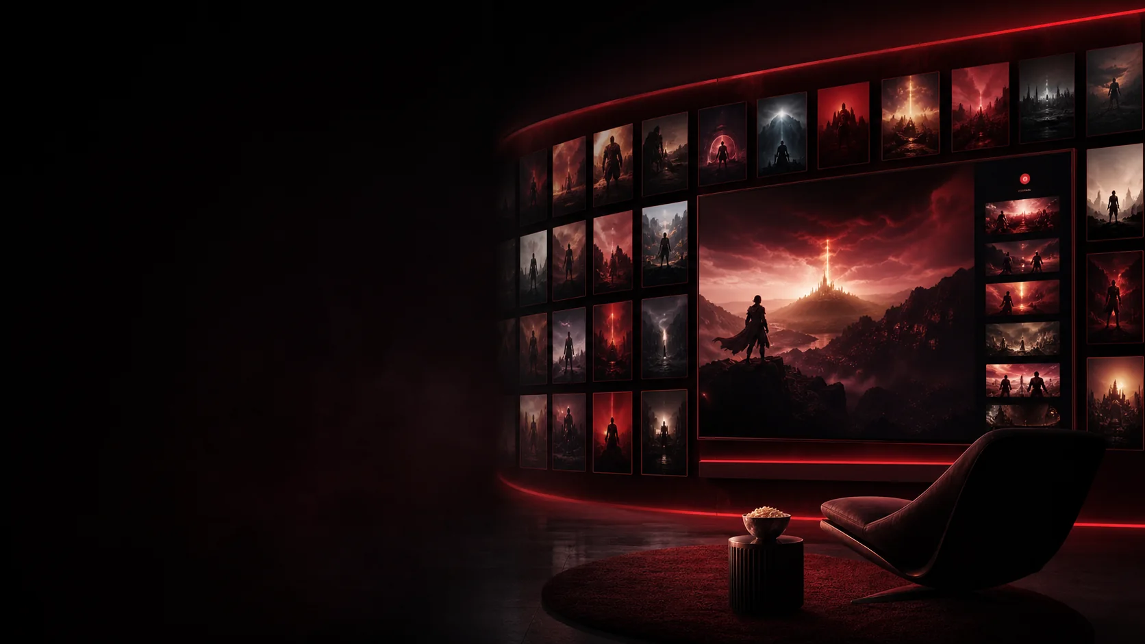 Biblioteca visual de filmes e séries